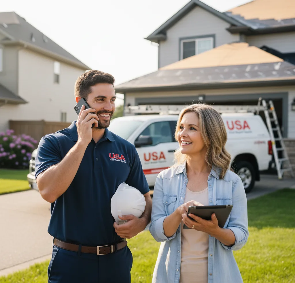 USA Roof Repair Experts customer support in Whitewright